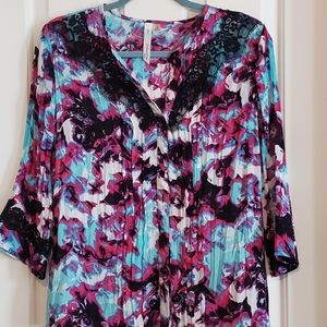 NY collection button down blouse